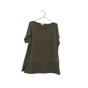 Calvin Klein Dark Olive Short Sleeve Top